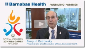 Watch video: Barnabas Health kicks off the 2014 Special Olympics USA Games